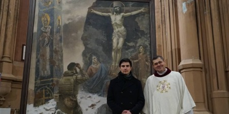 Київський священник о. Павло Вишковський подарує Папі Римському ікону — з молитвою за повернення костелу вірянам